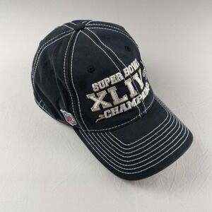 New Era Saints Super Bowl XLIV Hat Stretchy‎ Rebok Black Ball Cap